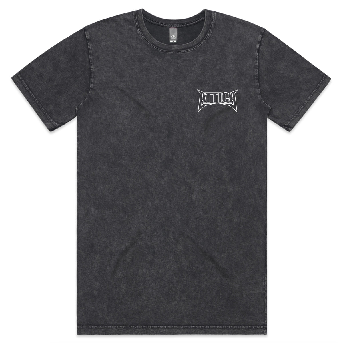 ATTICA ‘MENTAL’ TEE - Black Stonewash