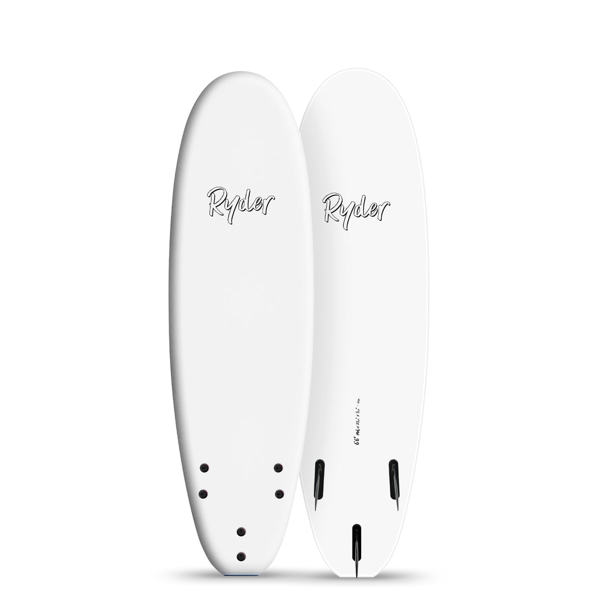 Ryder Mal Series | 6ft6in Soft Surfboard - White