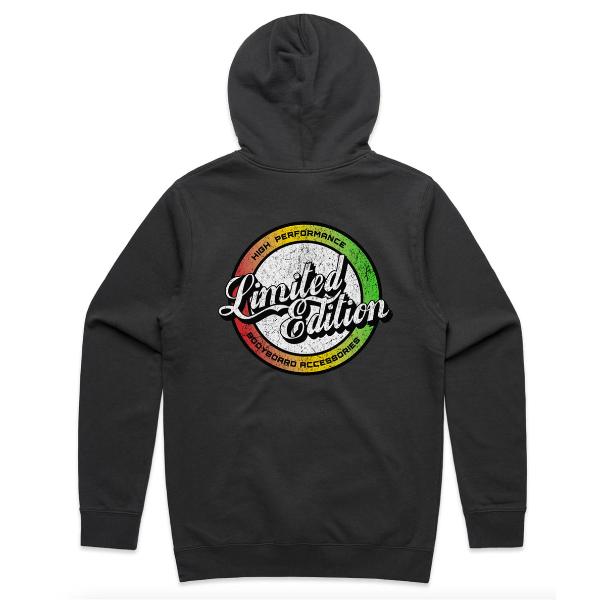 Limited Edition 'RASTA' Hooded Jumper - Coal