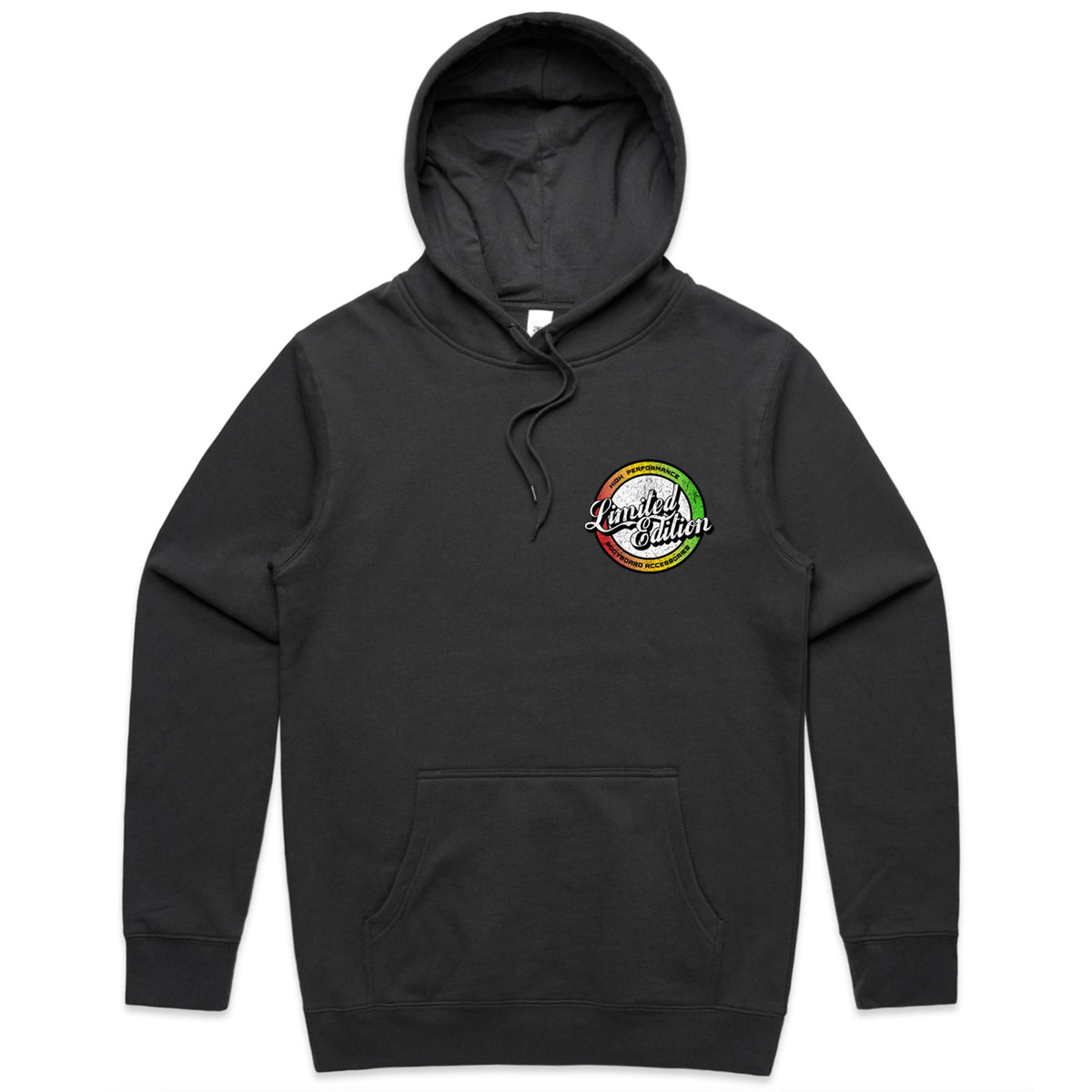 Limited Edition 'RASTA' Hooded Jumper - Coal