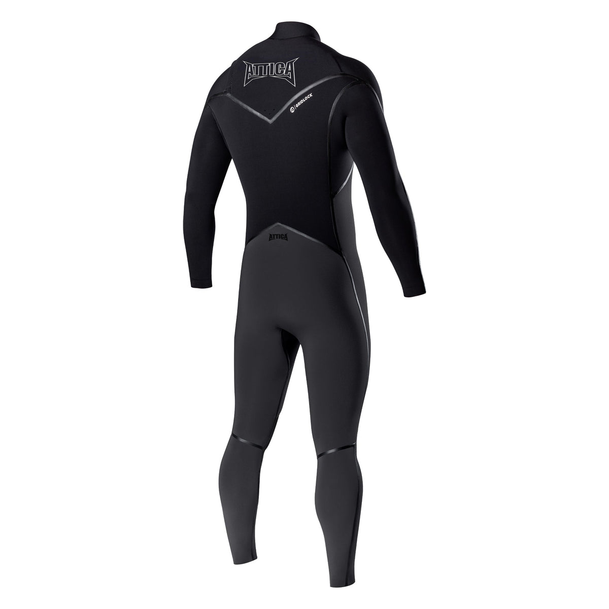 Attica ALPHA Chest Zip 3/2mm Steamer - GRAPHITE / BLACK