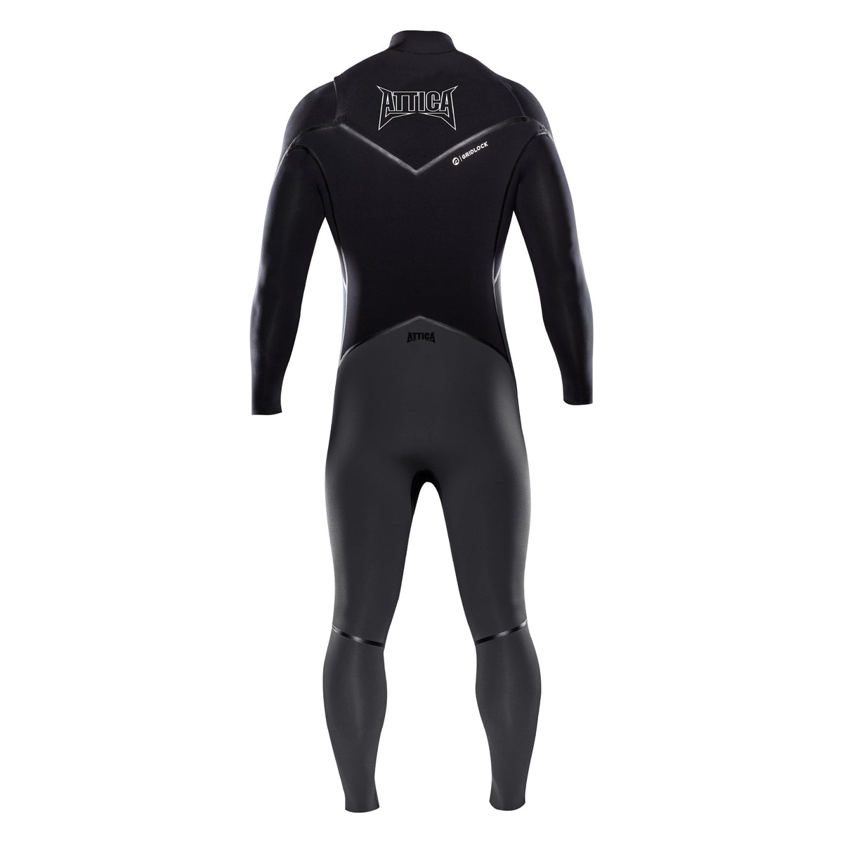 Attica ALPHA Chest Zip 3/2mm Steamer - GRAPHITE / BLACK
