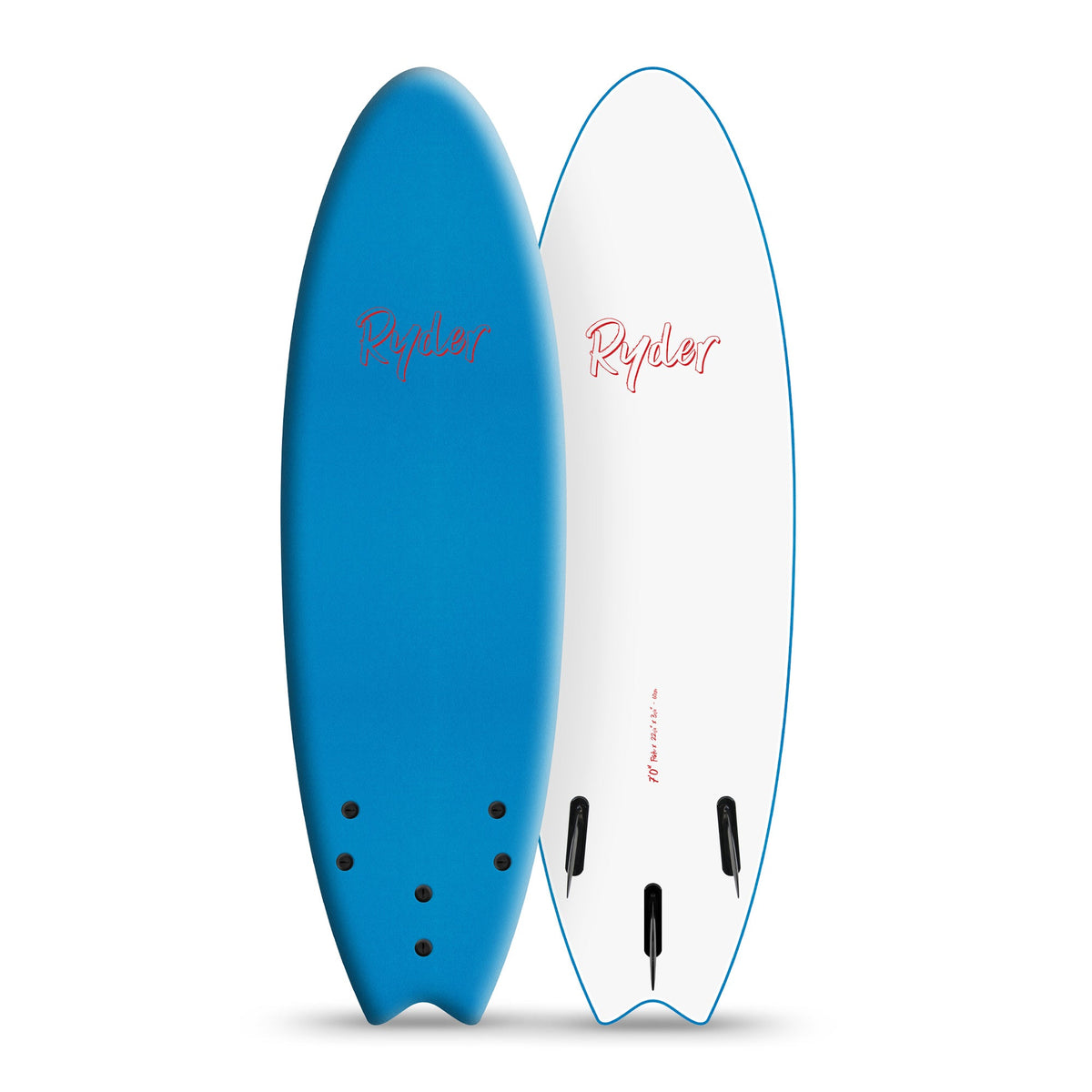Ryder Fish Series | 7ft Soft Surfboard - Az Blue