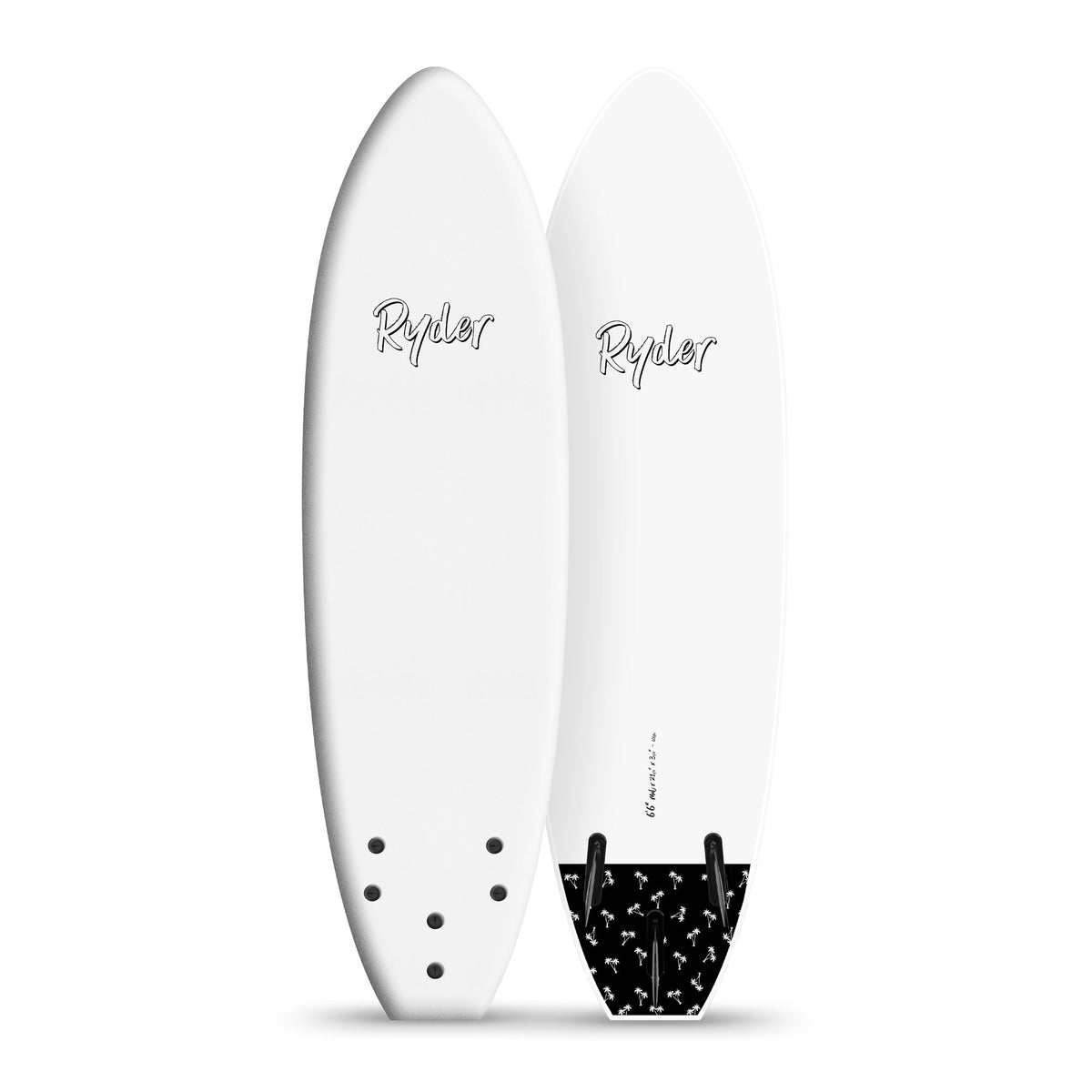 Ryder Mal Series | 6ft6in Soft Surfboard - White