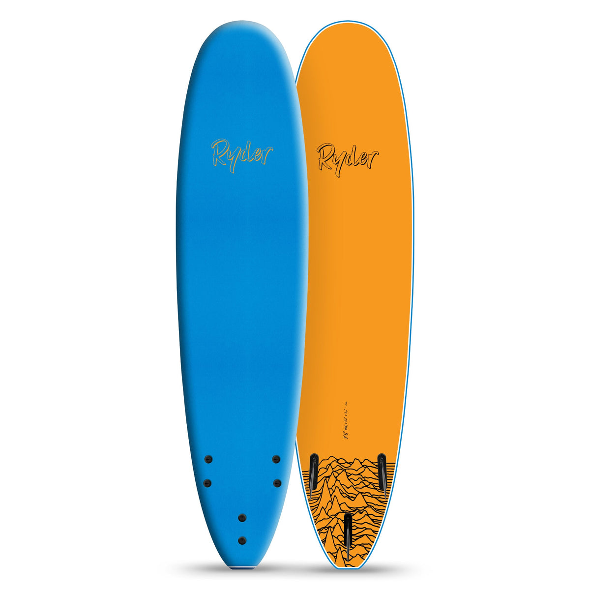 Ryder Mal Series | 7ft6in Soft Surfboard - Dazzling Blue