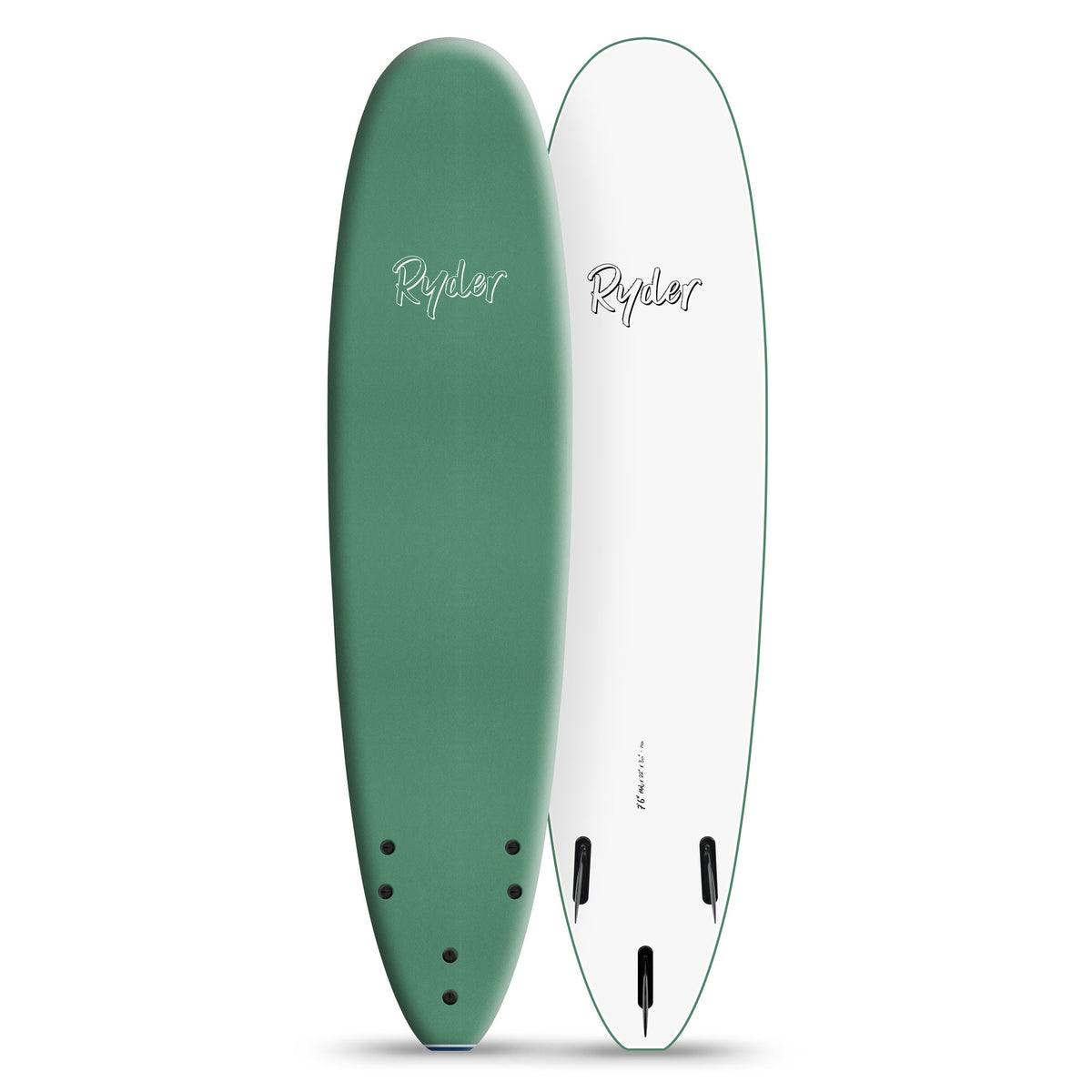 Ryder Mal Series | 7ft6in Soft Surfboard - Steel Green