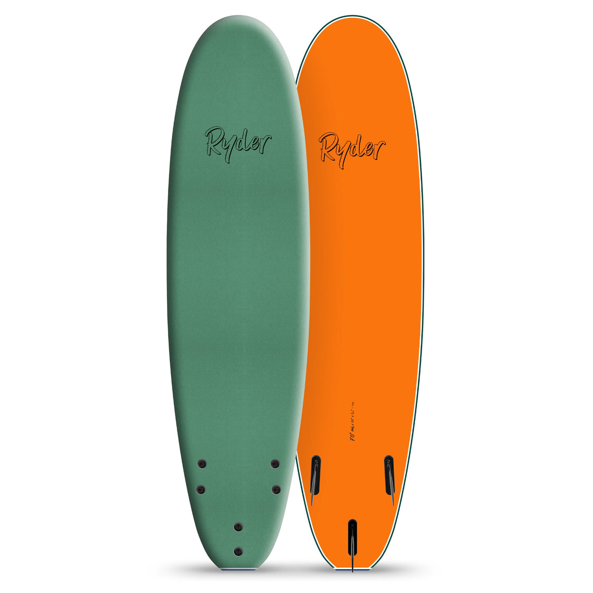 Ryder Mal Series | 7ft Soft Surfboard - Steel Green