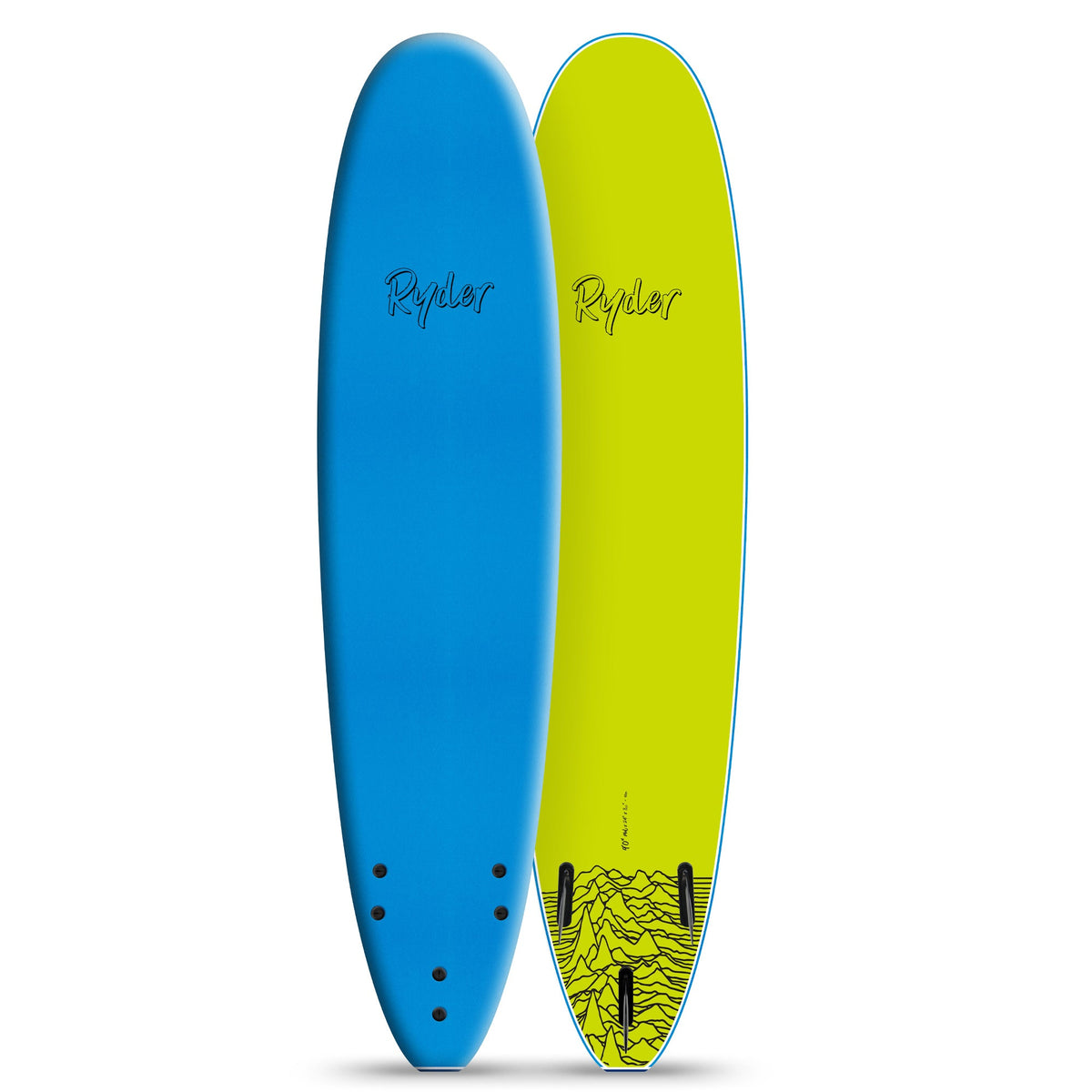 Ryder Mal Series | 9ft Soft Surfboard - Dazzling Blue