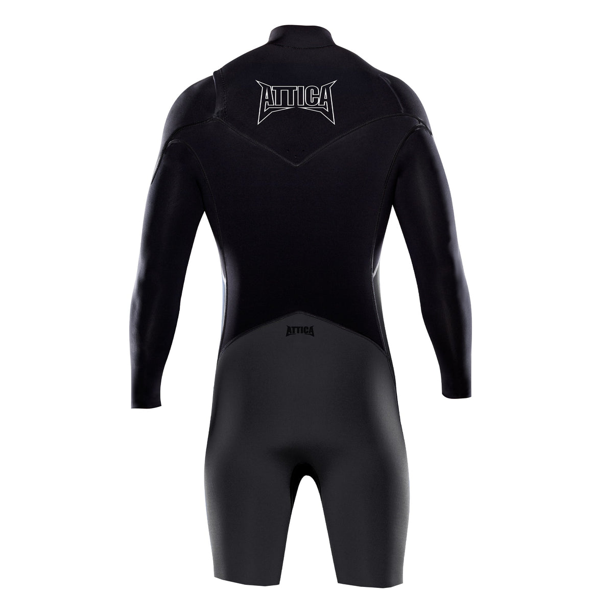 Attica OMEGA Long Sleeve Chest Zip 2/2mm Spring - GRAPHITE / BLACK