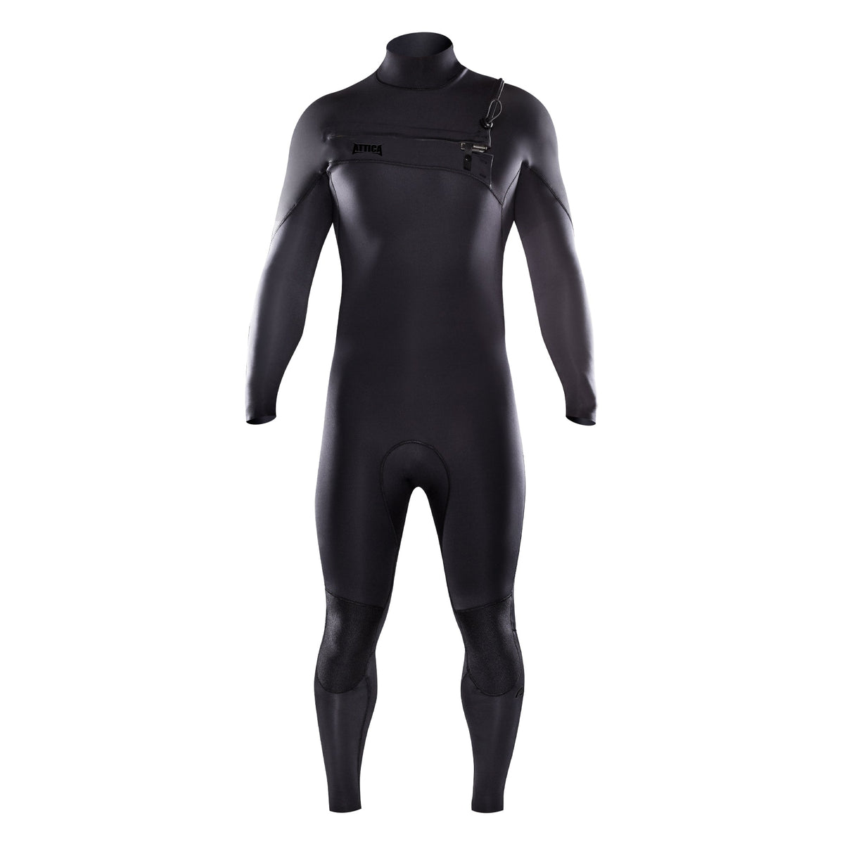 Attica OMEGA Chest Zip 3/2mm Steamer - BLACK NOIR