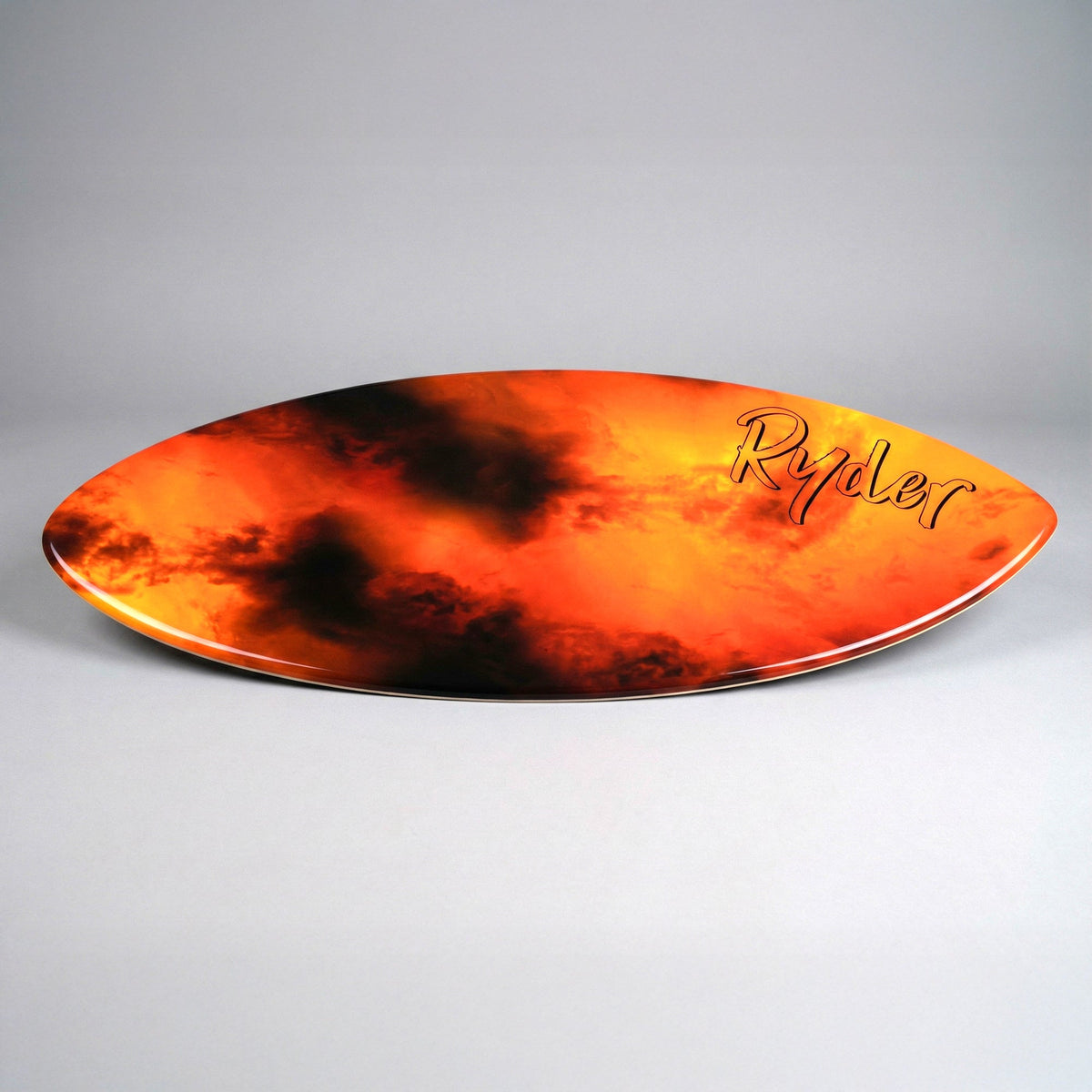 RYDER Epoxy Resin Skimboard 52″ - Orange / Black