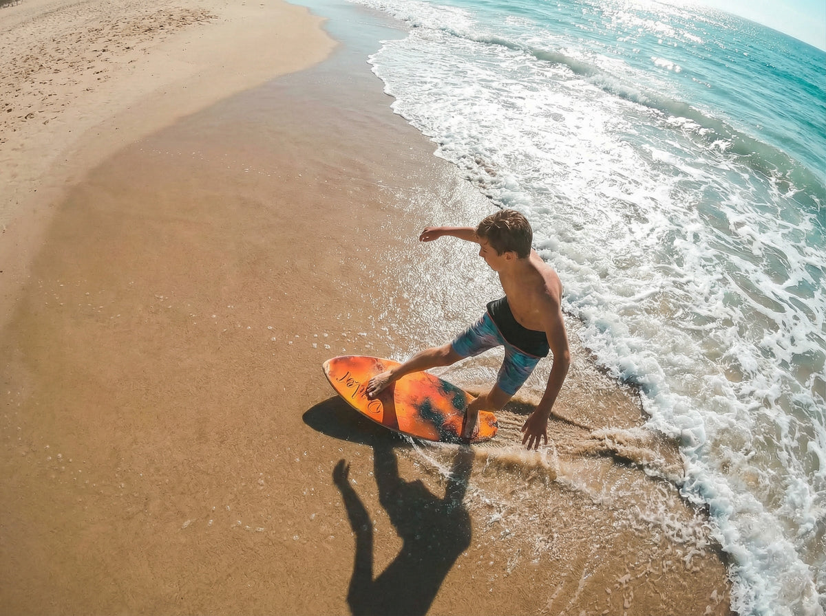 RYDER Epoxy Resin Skimboard 52″ - Lime / White