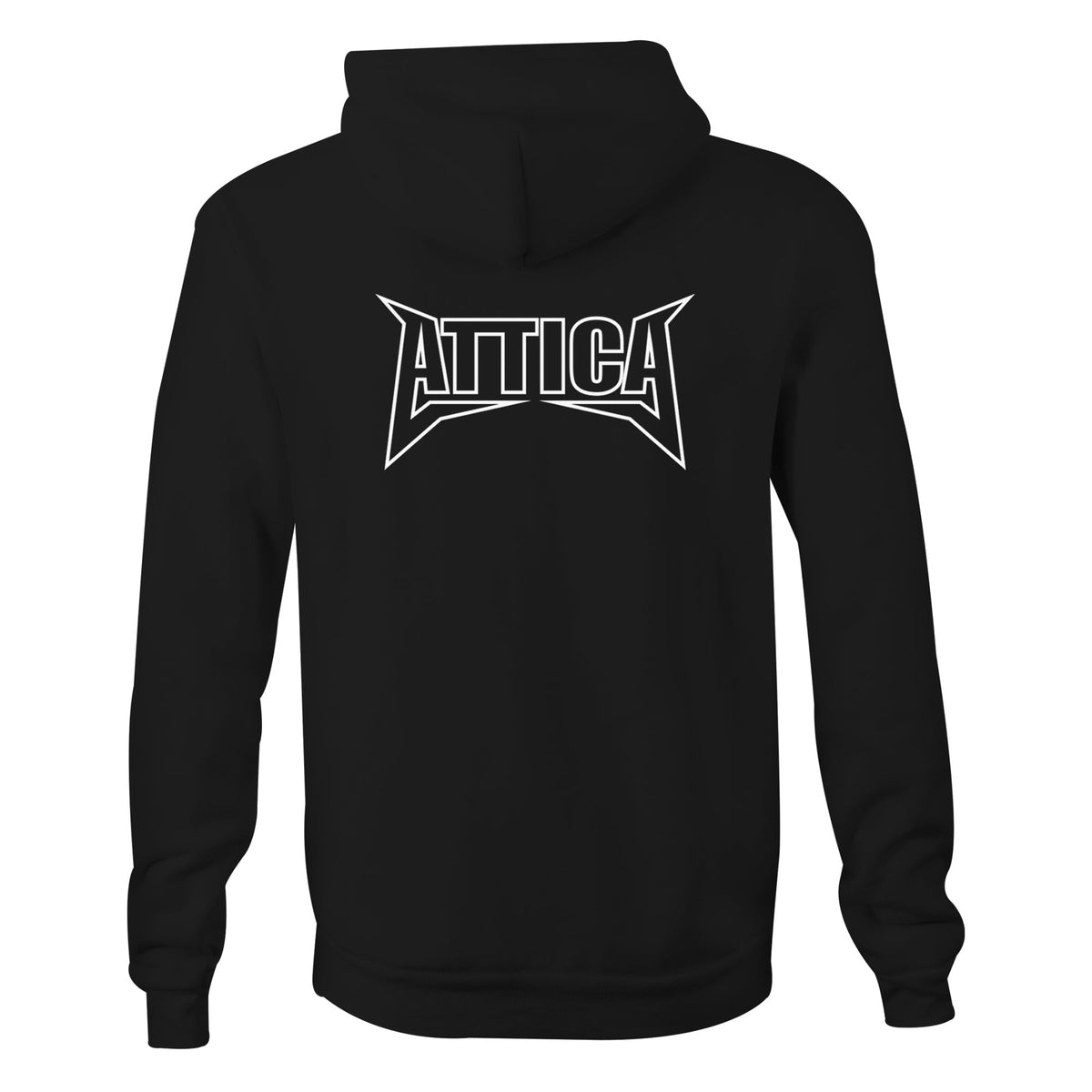 ATTICA ‘MENTAL’ Hooded Jumper - Black