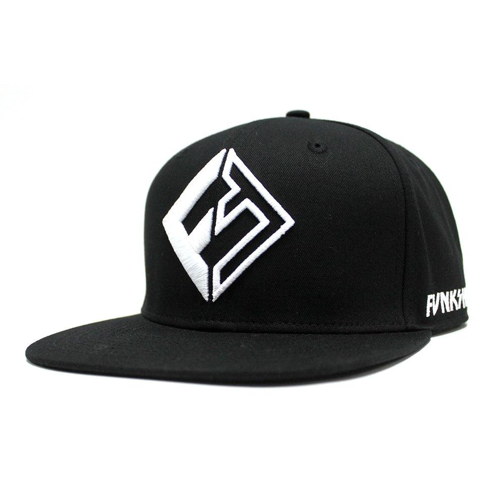Funksen "Icon" Black Snapback Hat - Funkshen Bodyboards