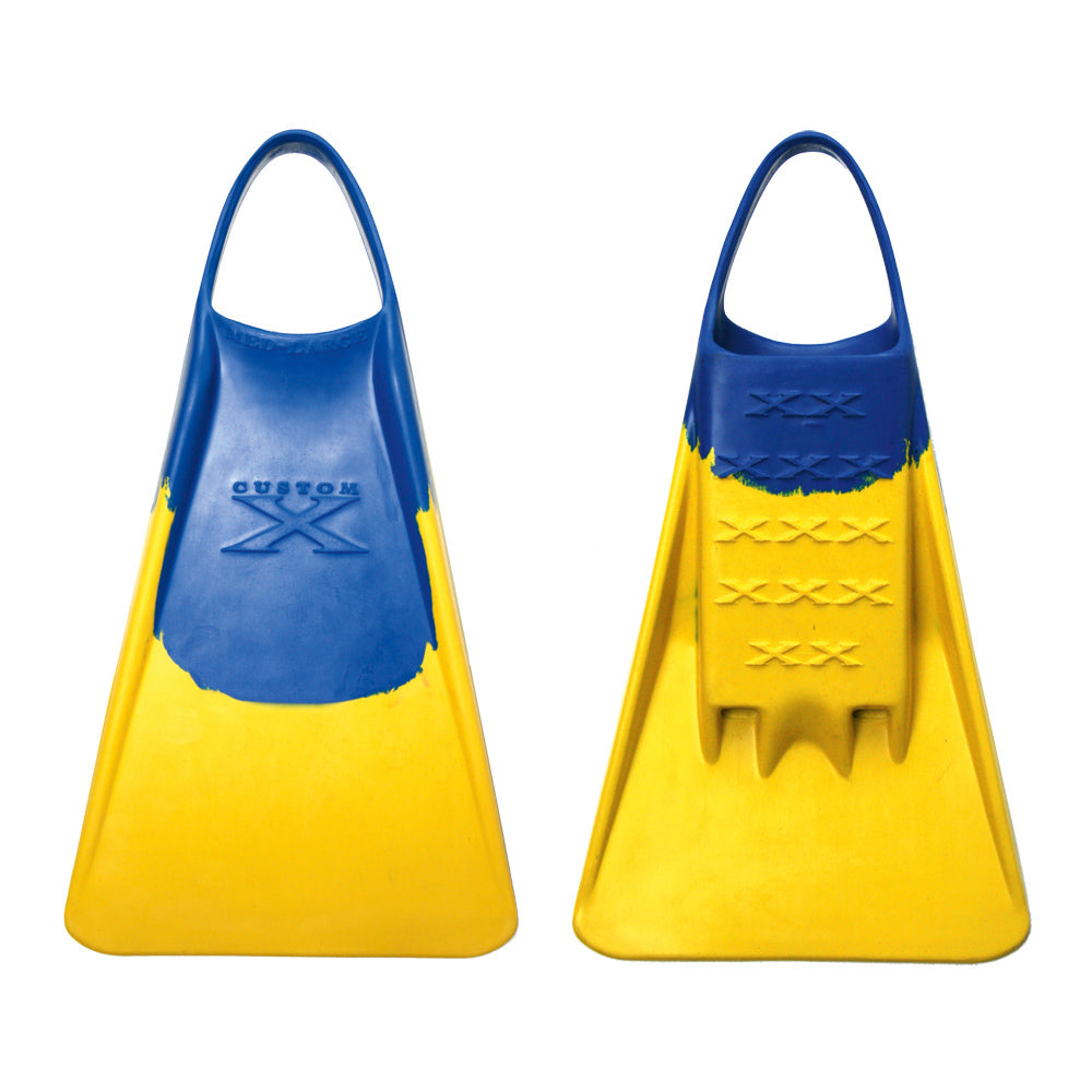X FIN - Blue / Yellow - Nomad Bodyboards